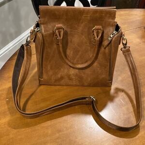 Cobbler Legend Authentic Brown Leather Bag Unisex Purse NWOT